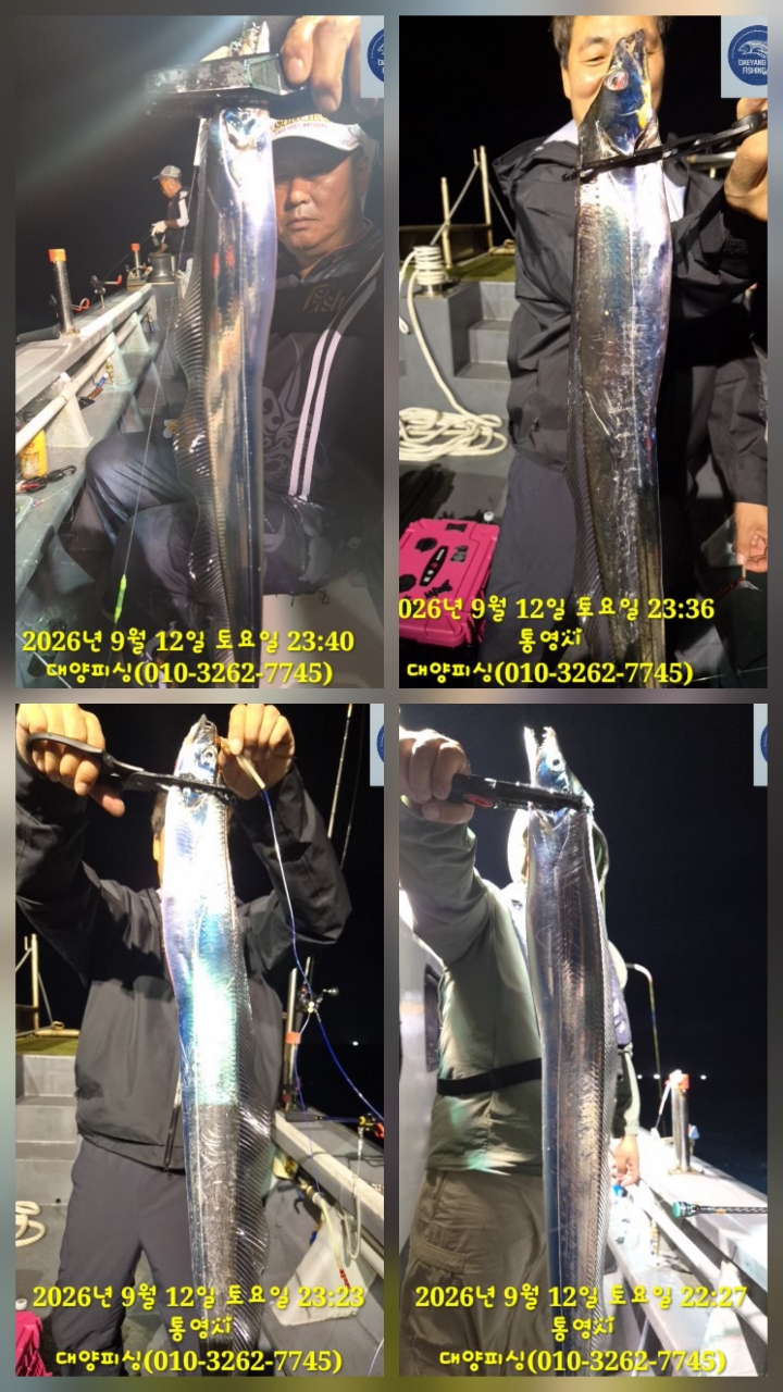 9월 14일 남해 갈치 선상낚시 조황 현장 사진 7