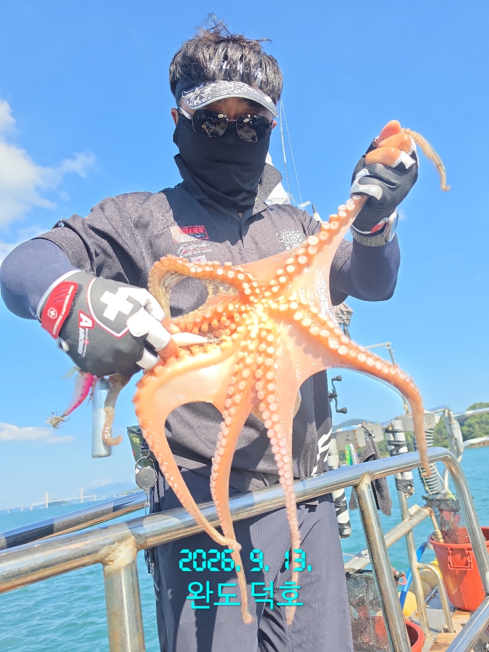 9월 15일 완도 주꾸미 선상낚시 조황 현장 사진 2
