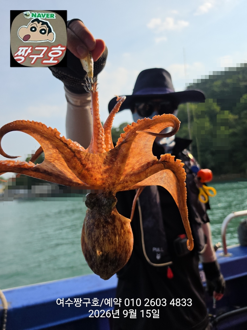 9월 15일 여수 문어 선상낚시 조황 현장 사진 10