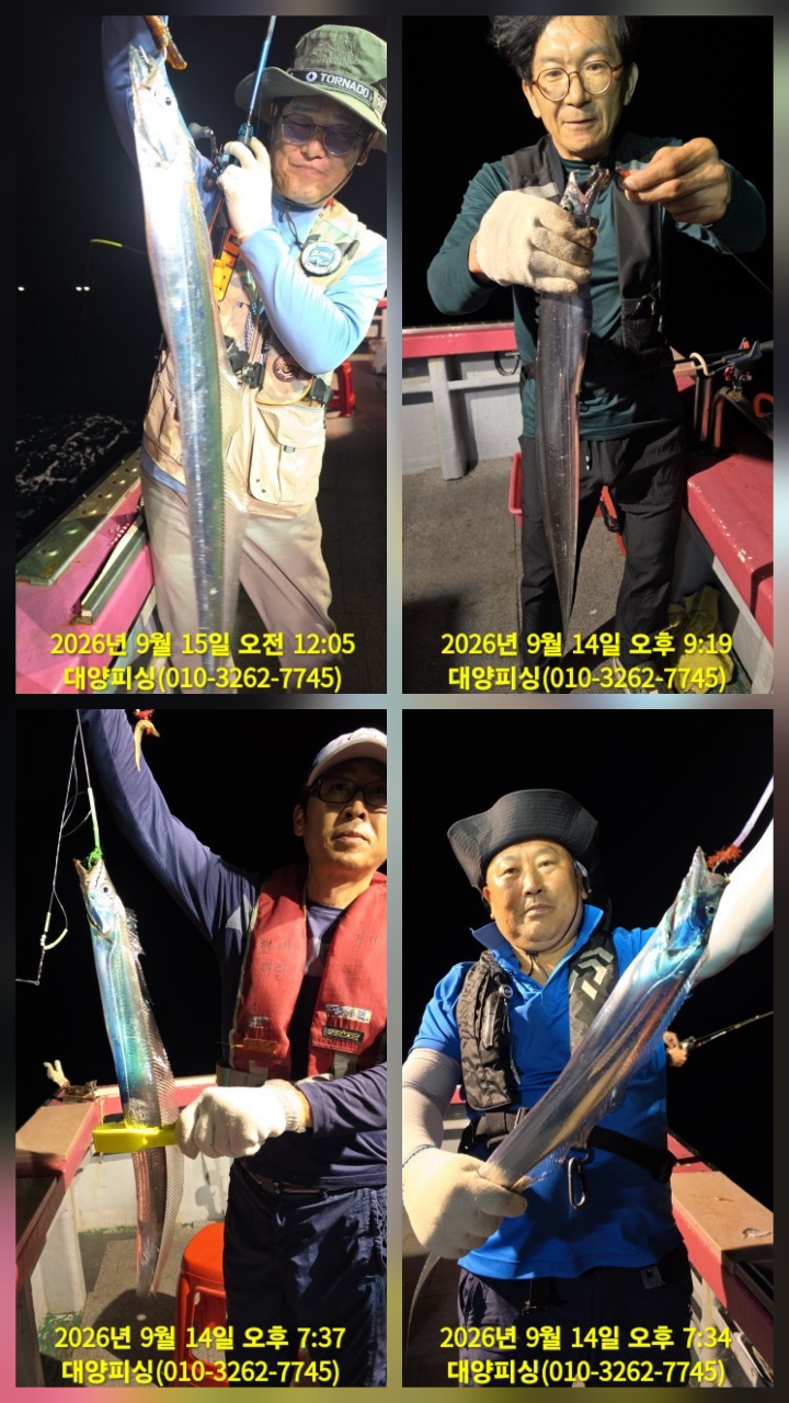 9월 15일 남해 갈치 선상낚시 조황 현장 사진 4