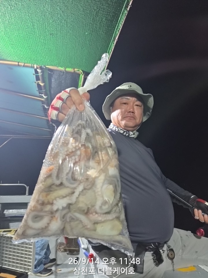 9월 14일 삼천포 문어 선상낚시 조황 현장 사진 5