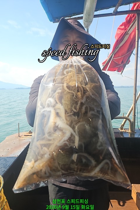 9월 15일 삼천포 주꾸미 선상낚시 조황 현장 사진 5