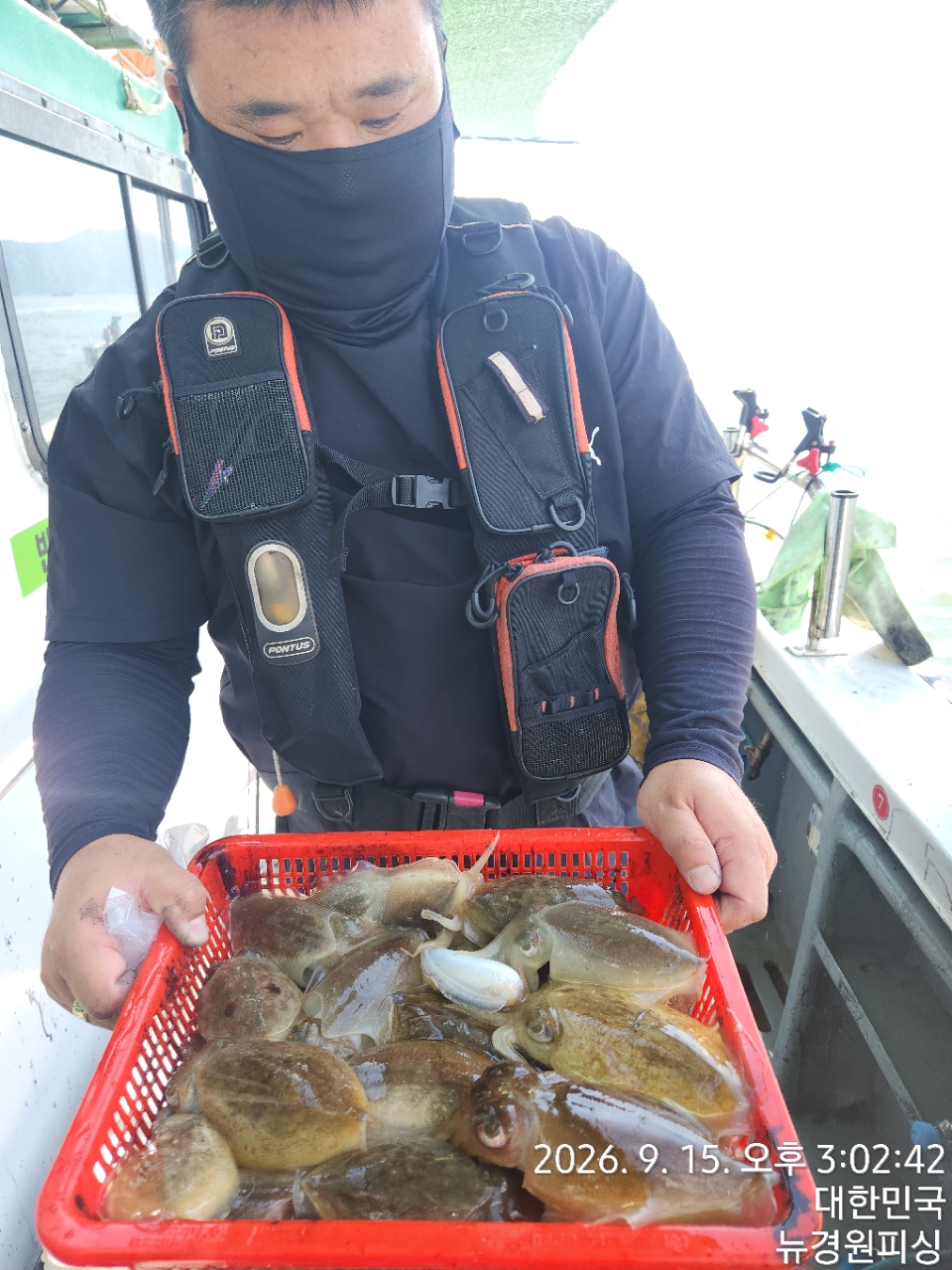 9월 15일 삼천포 갑오징어 선상낚시 조황 현장 사진 1