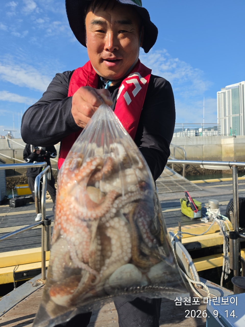 9월 15일 삼천포 문어 선상낚시 조황 현장 사진 6
