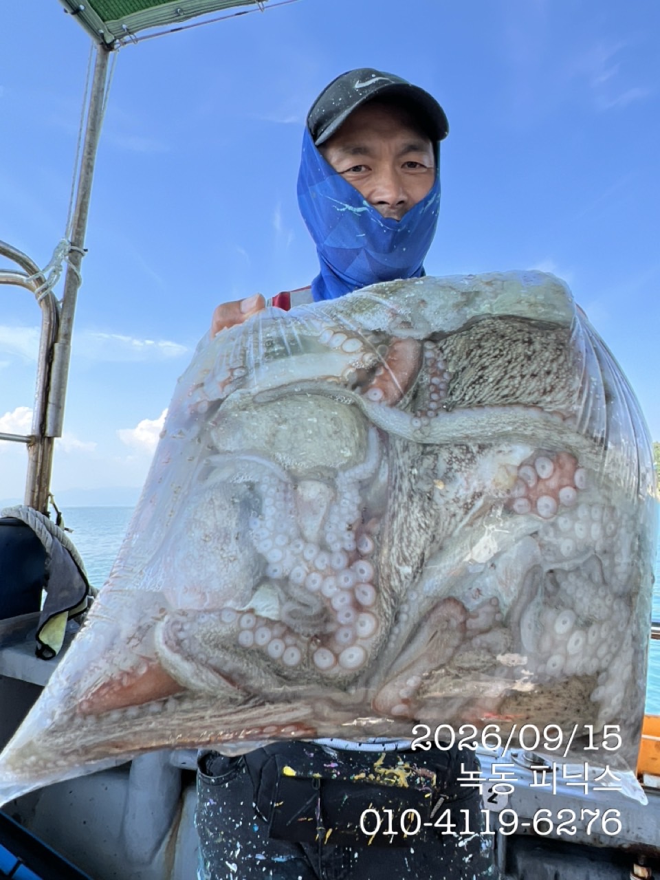 9월 15일 고흥 문어 선상낚시 조황 현장 사진 2