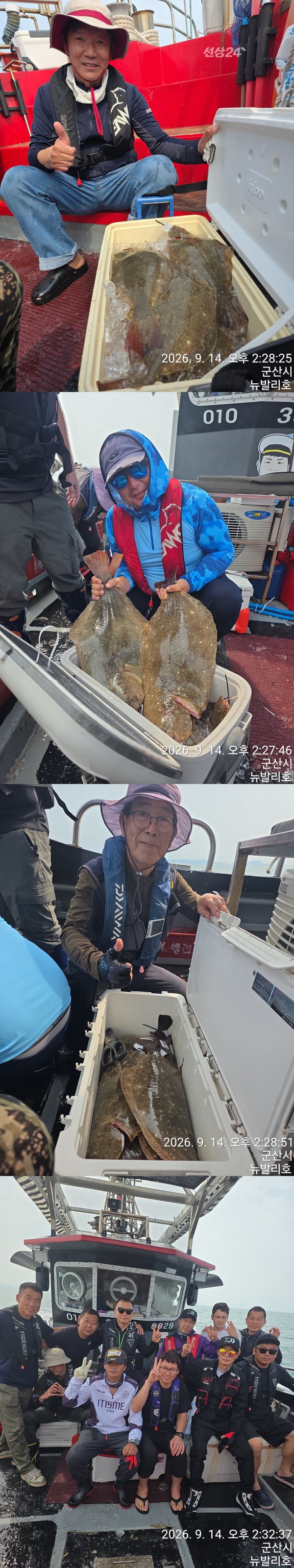 9월 15일 군산 갑오징어 선상낚시 조황 현장 사진 3