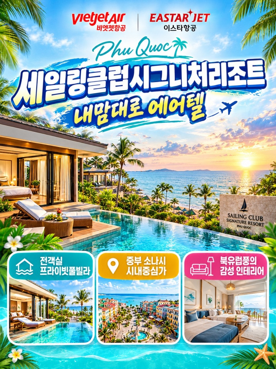 푸꾸옥 세일링클럽 풀빌라 밴드 상품 이미지