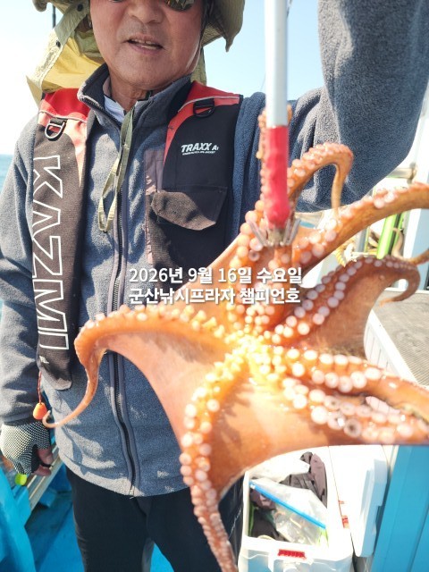 9월 16일 문어 선상낚시 조황 현장 사진 3