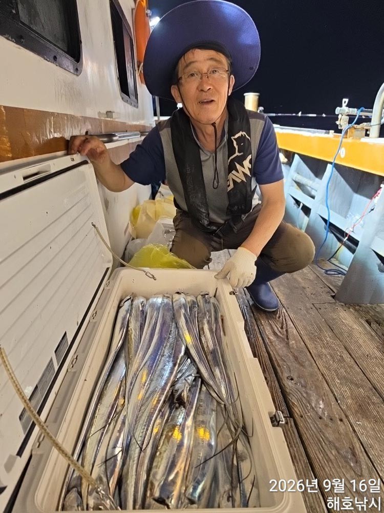 9월 16일 여수 갈치 선상낚시 조황 현장 사진 23