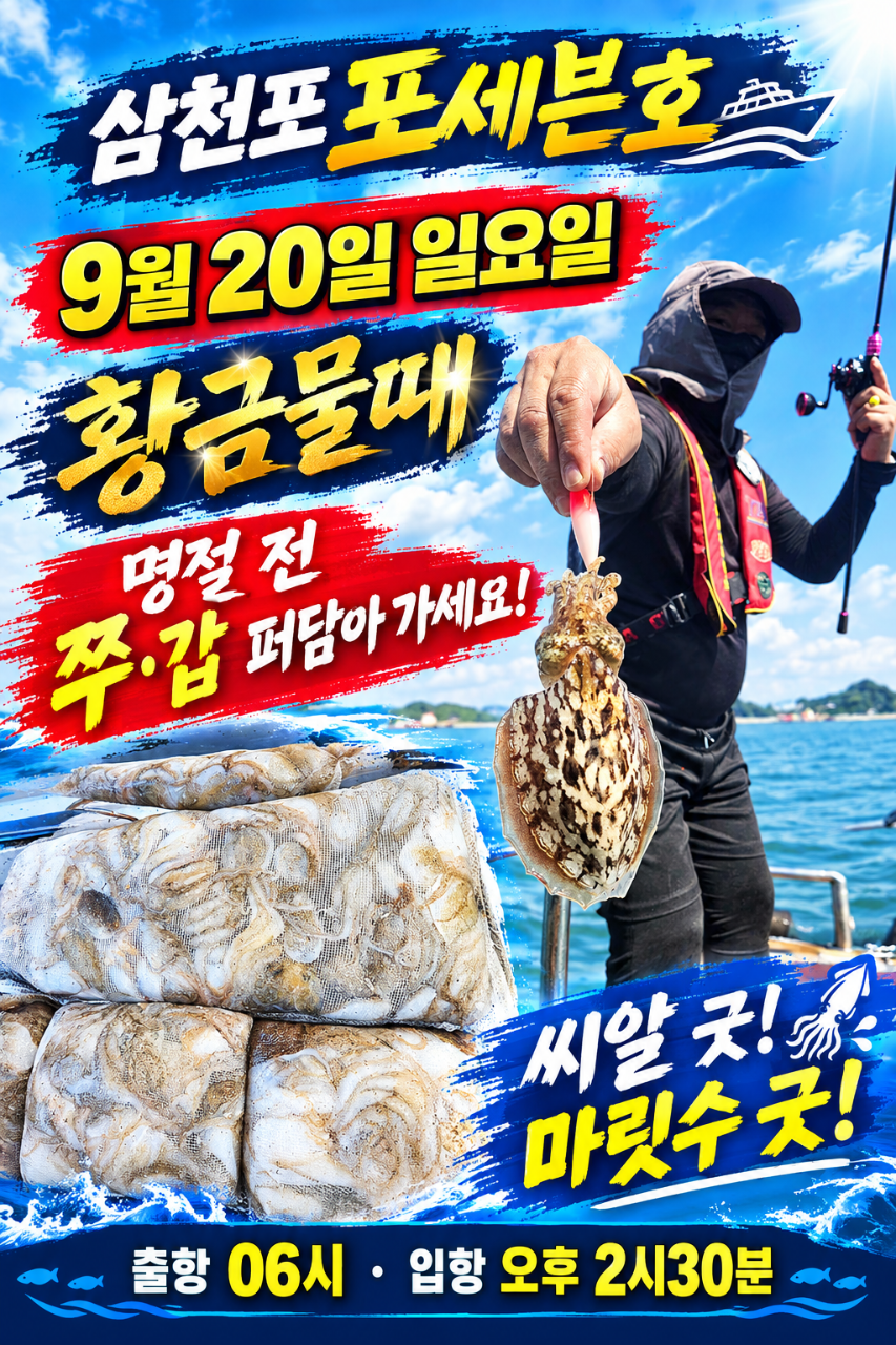 9월 16일 선상낚시 조황 현장 사진 1