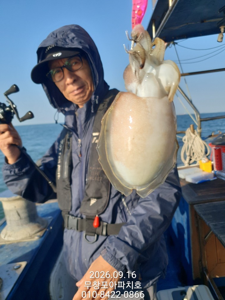 9월 16일 포항 주꾸미 선상낚시 조황 현장 사진 15