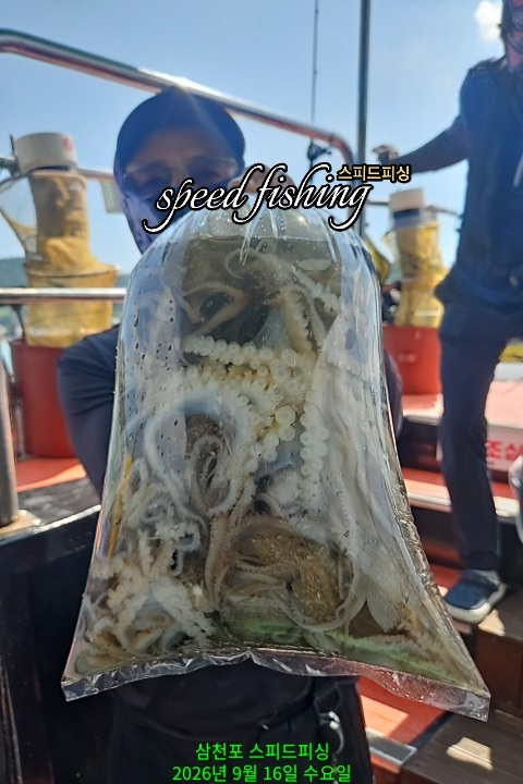 9월 16일 삼천포 주꾸미 선상낚시 조황 현장 사진 4