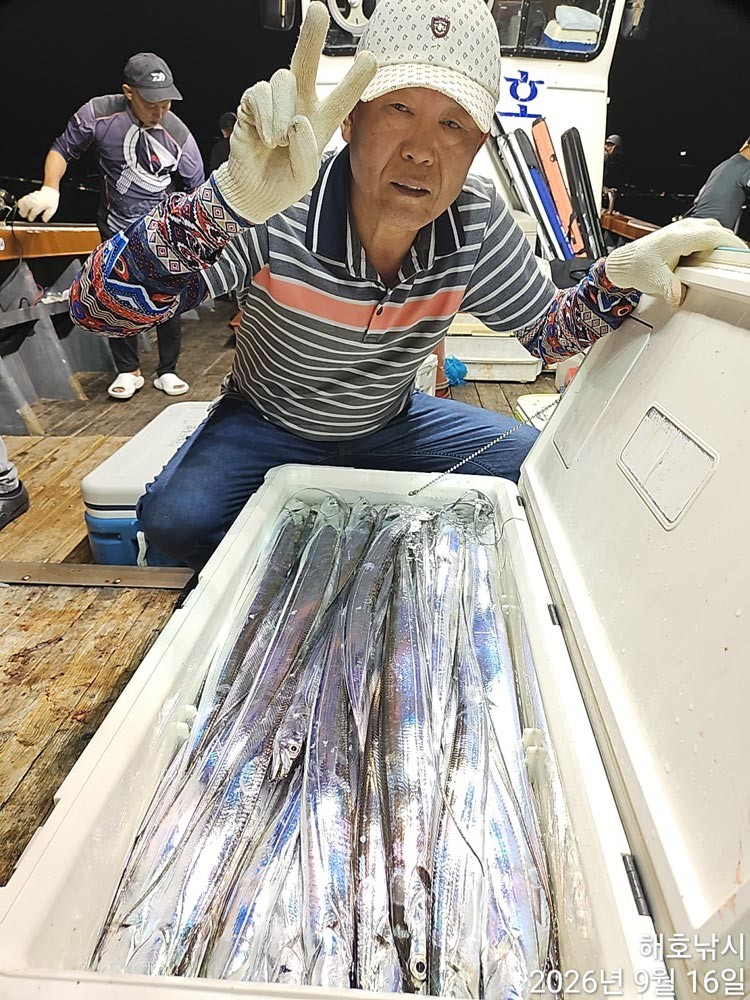 9월 16일 여수 갈치 선상낚시 조황 현장 사진 10
