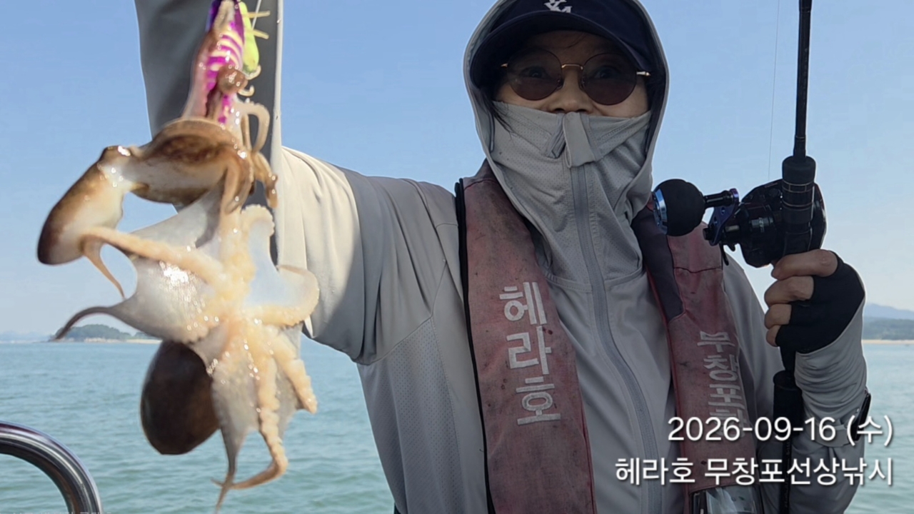 9월 16일 주꾸미 선상낚시 조황 현장 사진 3