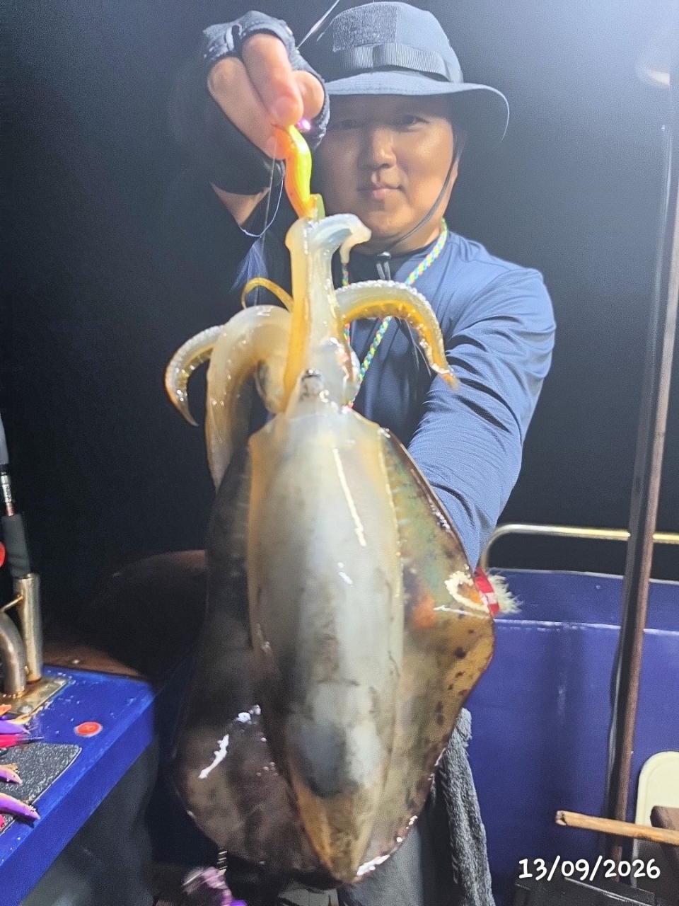 9월 17일 통영 무늬오징어 선상낚시 조황 현장 사진 3