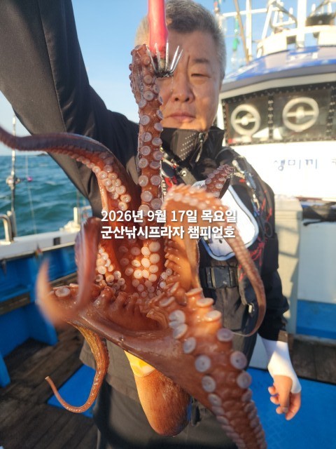 9월 17일 문어 선상낚시 조황 현장 사진 5
