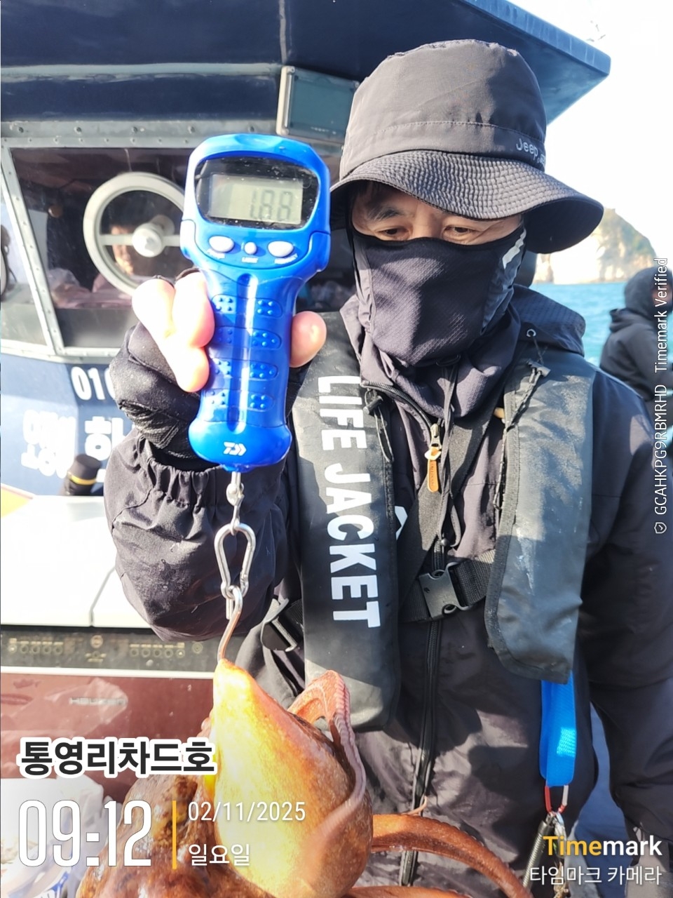 9월 17일 통영 문어 선상낚시 조황 현장 사진 4