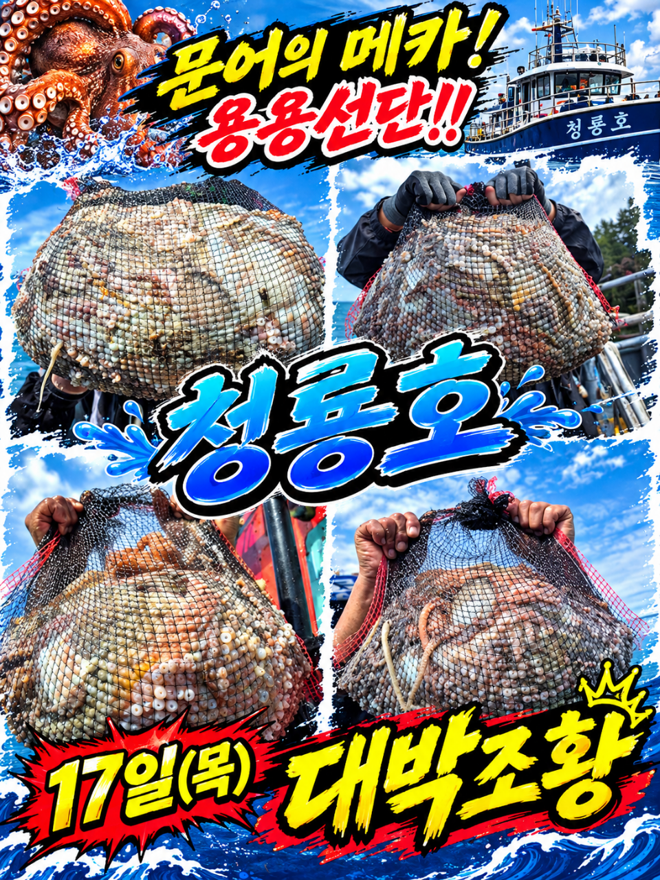 9월 17일 문어 선상낚시 조황 현장 사진 1