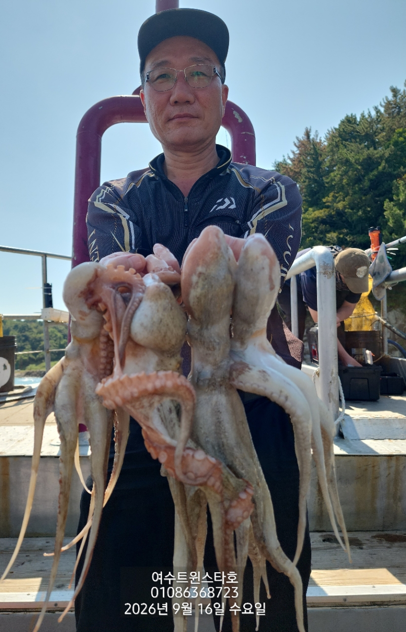 9월 18일 여수 문어 선상낚시 조황 현장 사진 25