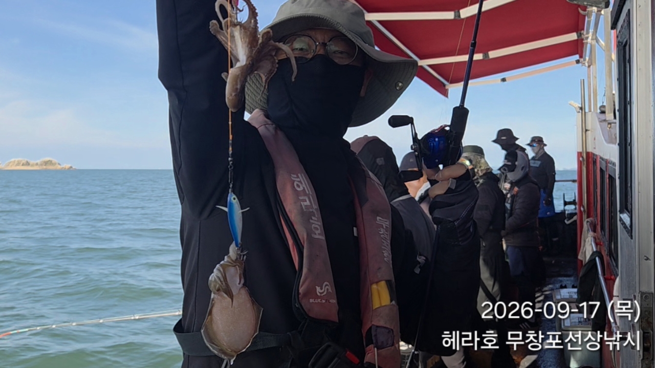 9월 17일 여수 주꾸미 선상낚시 조황 현장 사진 3