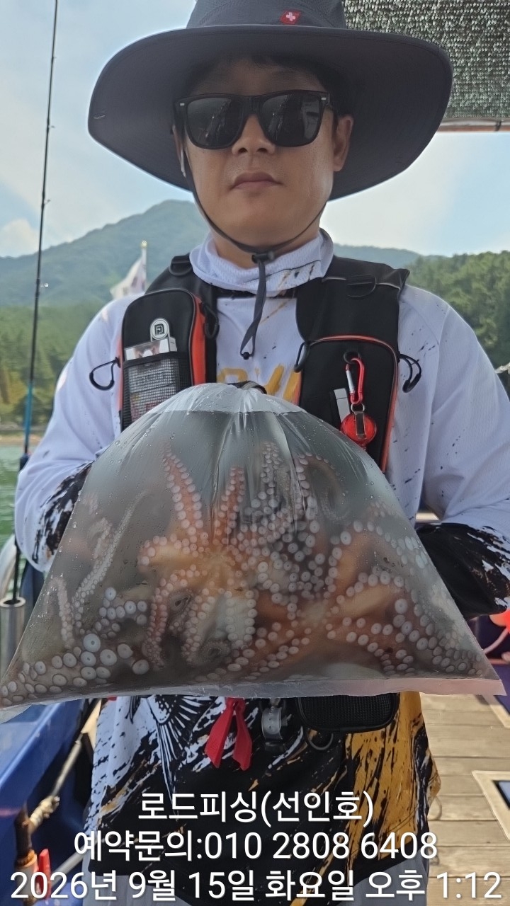 9월 18일 고성 문어 선상낚시 조황 현장 사진 4
