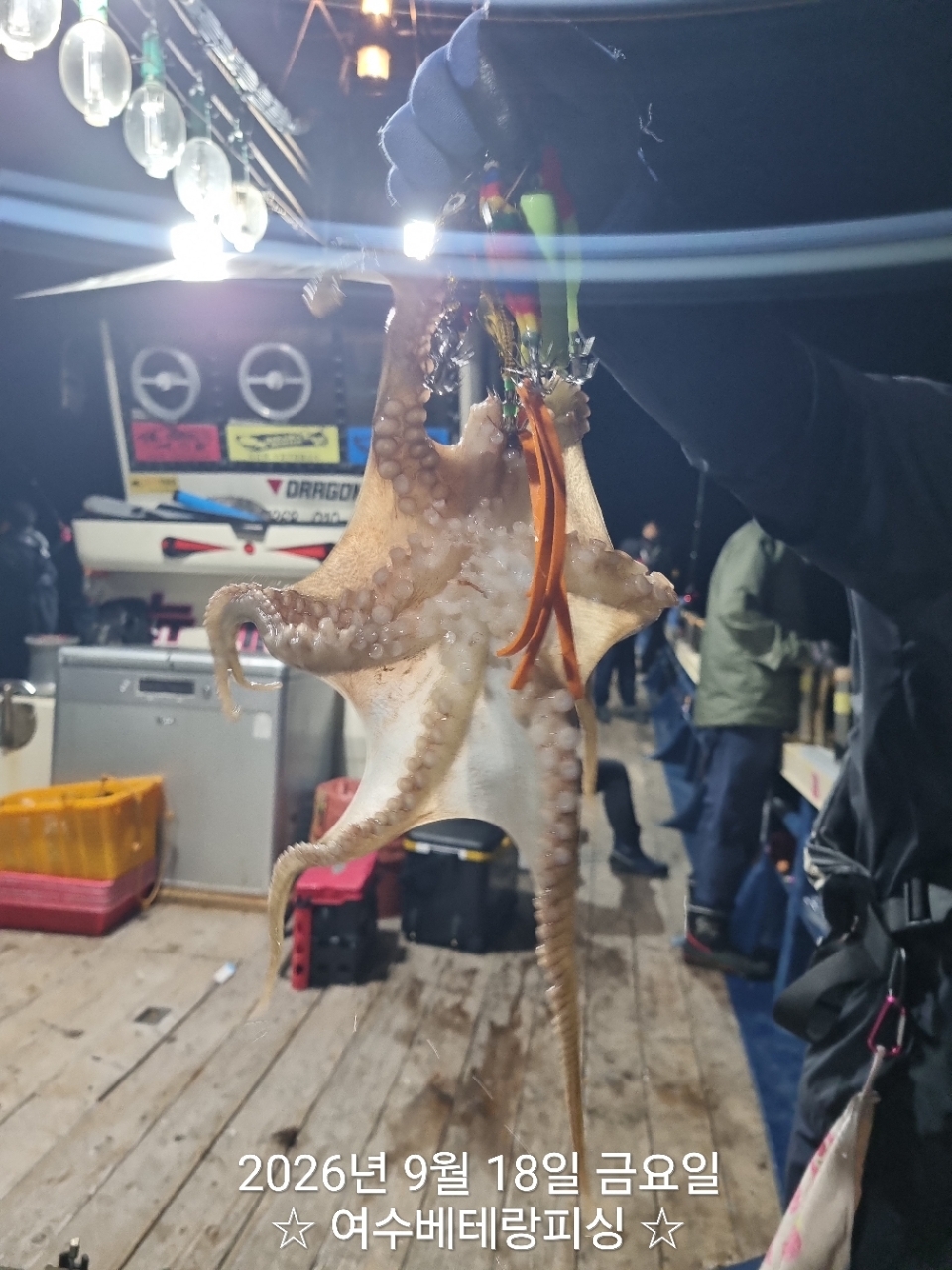 9월 18일 여수 문어 선상낚시 조황 현장 사진 7
