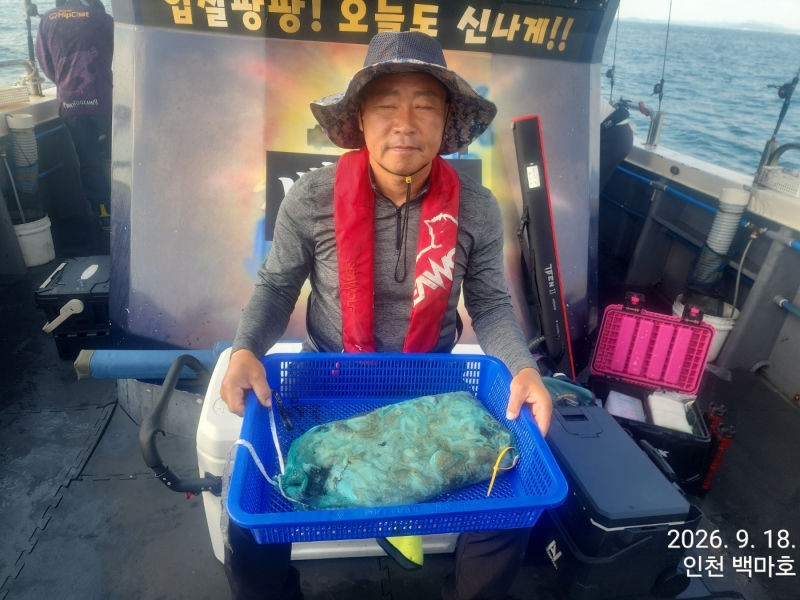 9월 18일 인천 갑오징어 선상낚시 조황 현장 사진 17