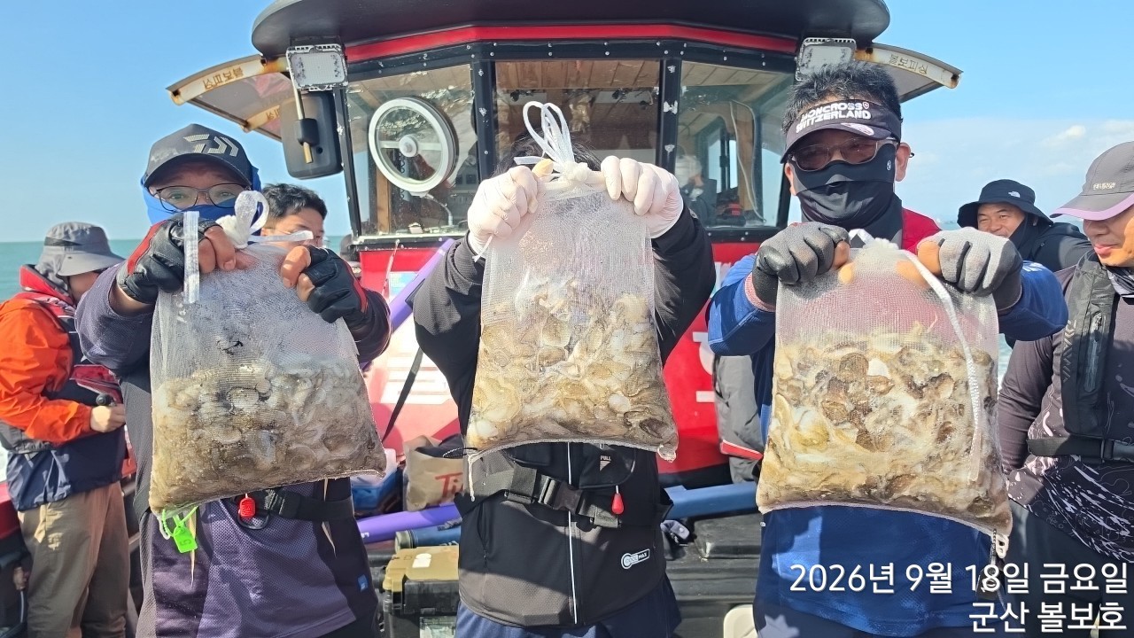 9월 18일 군산 주꾸미 선상낚시 조황 현장 사진 5