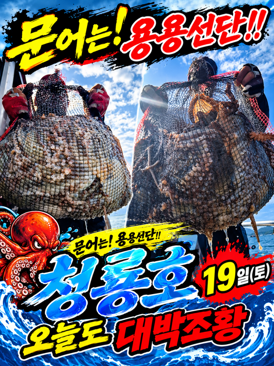 9월 19일 문어 선상낚시 조황 현장 사진 1