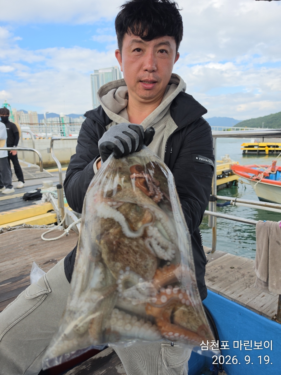 9월 20일 삼천포 문어 선상낚시 조황 현장 사진 5
