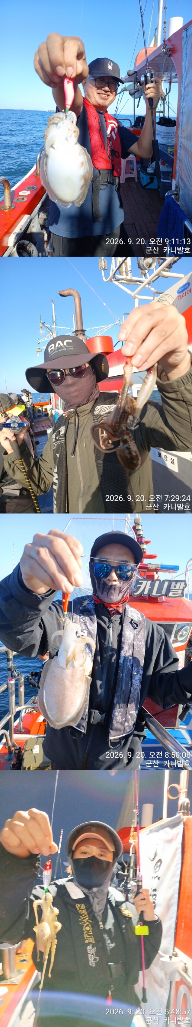 9월 21일 군산 갑오징어 선상낚시 조황 현장 사진 6