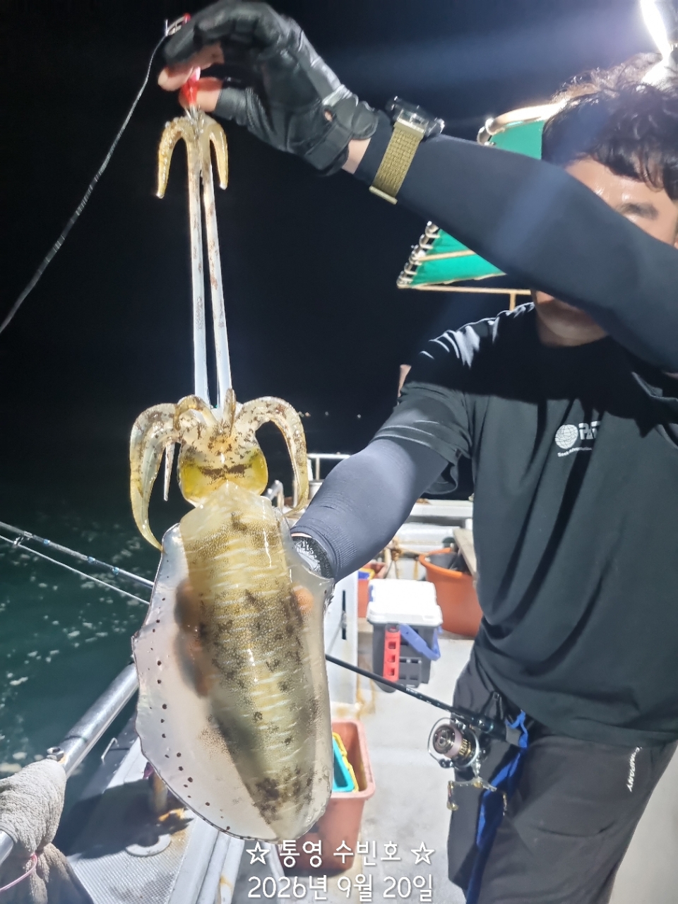9월 21일 무늬오징어 선상낚시 조황 현장 사진 4