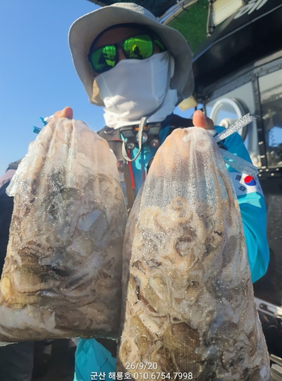 9월 20일 군산 주꾸미 선상낚시 조황 현장 사진 6