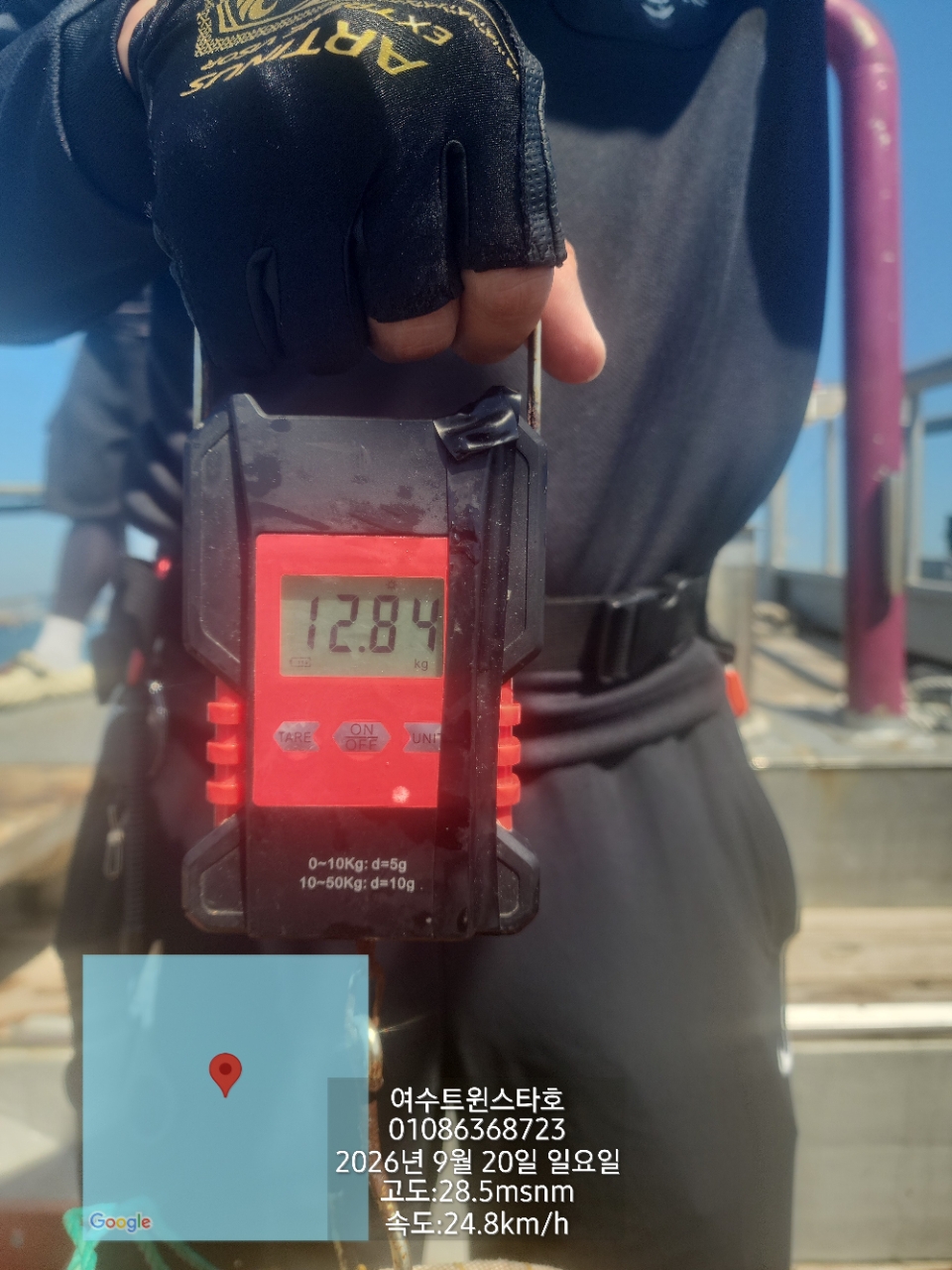 9월 25일 여수 문어 선상낚시 조황 현장 사진 7