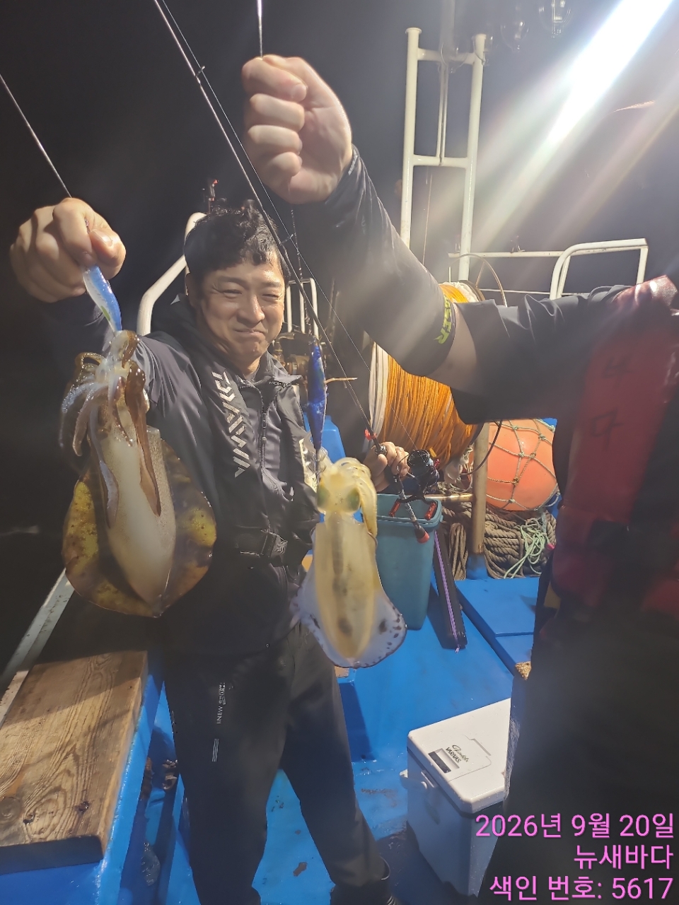 9월 21일 거제 무늬오징어 선상낚시 조황 현장 사진 9