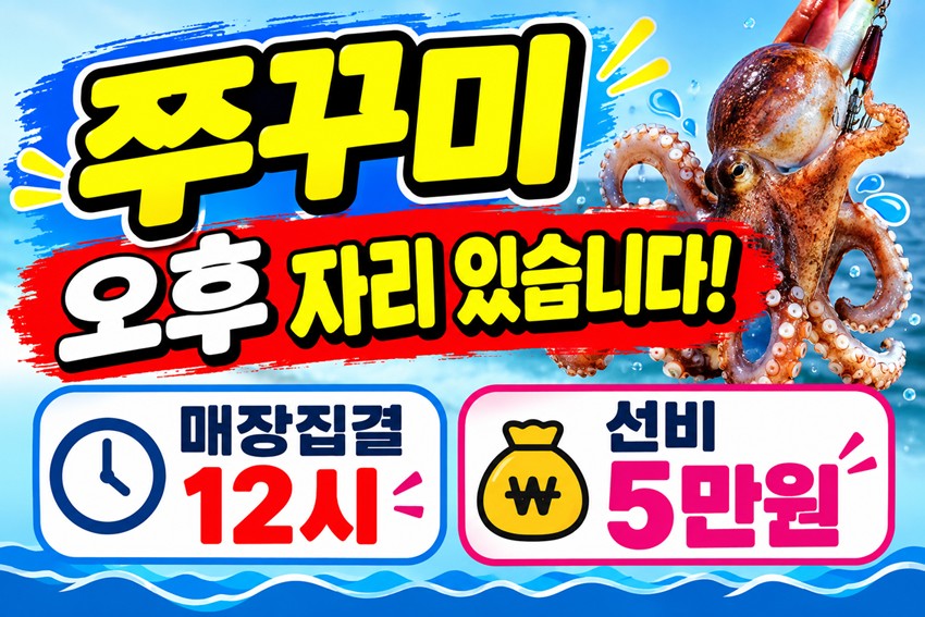 9월 21일 군산 주꾸미 선상낚시 조황 현장 사진 2