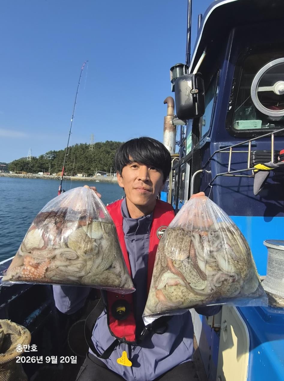 9월 20일 갑오징어 선상낚시 조황 현장 사진 3
