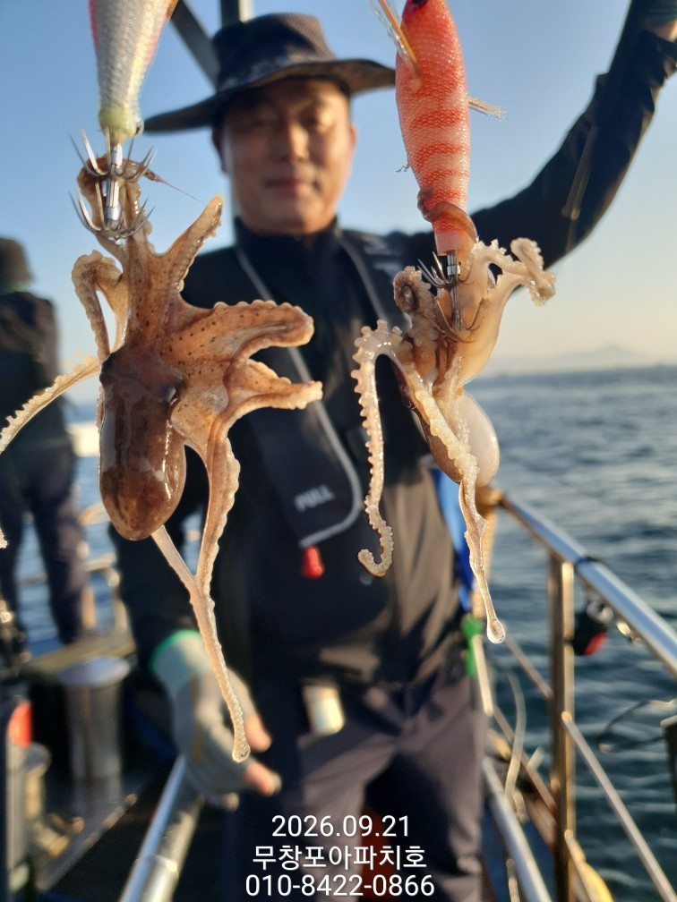 9월 21일 포항 주꾸미 선상낚시 조황 현장 사진 17