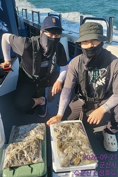 9월 21일 군산 주꾸미 선상낚시 조황 현장 사진 8