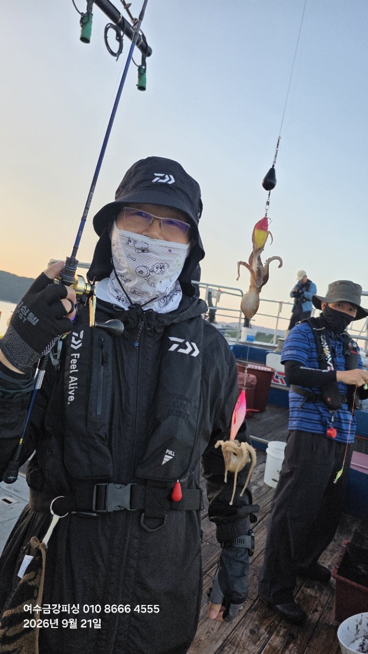 9월 21일 여수 주꾸미 선상낚시 조황 현장 사진 16