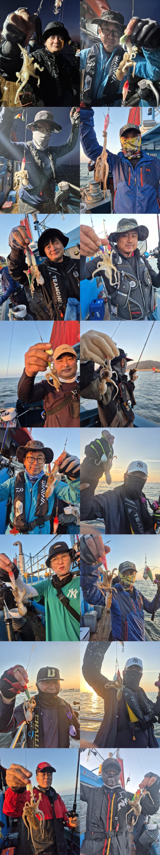 9월 21일 군산 주꾸미 선상낚시 조황 현장 사진 5