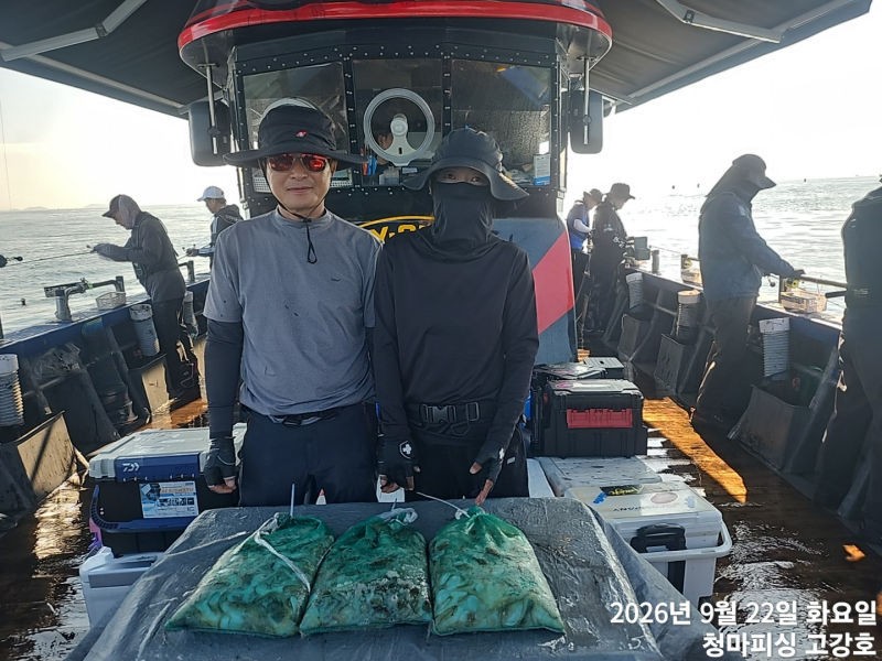 9월 22일 인천 갑오징어 선상낚시 조황 현장 사진 16