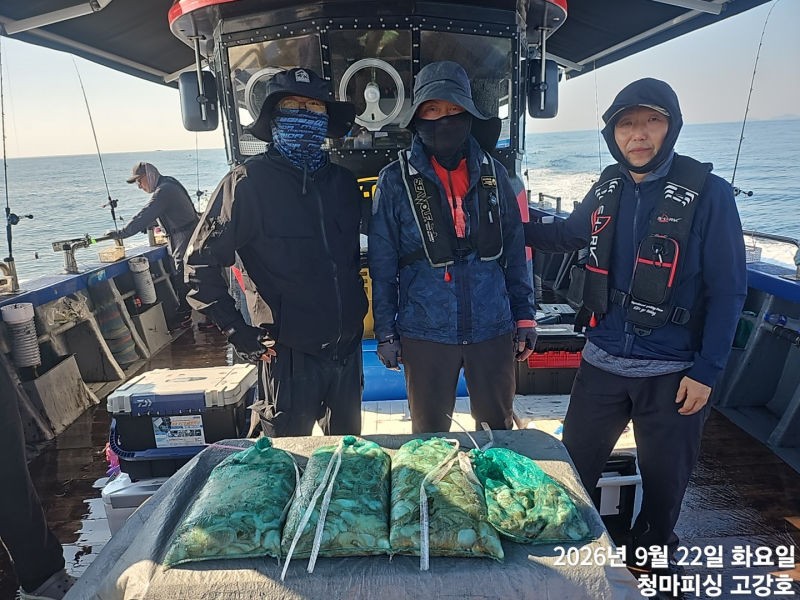 9월 22일 인천 갑오징어 선상낚시 조황 현장 사진 14