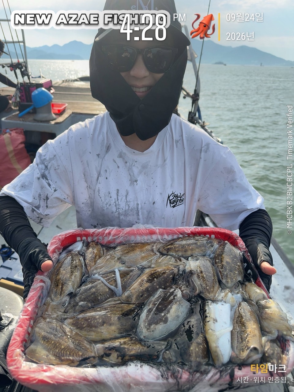 9월 24일 제주 갑오징어 선상낚시 조황 현장 사진 3