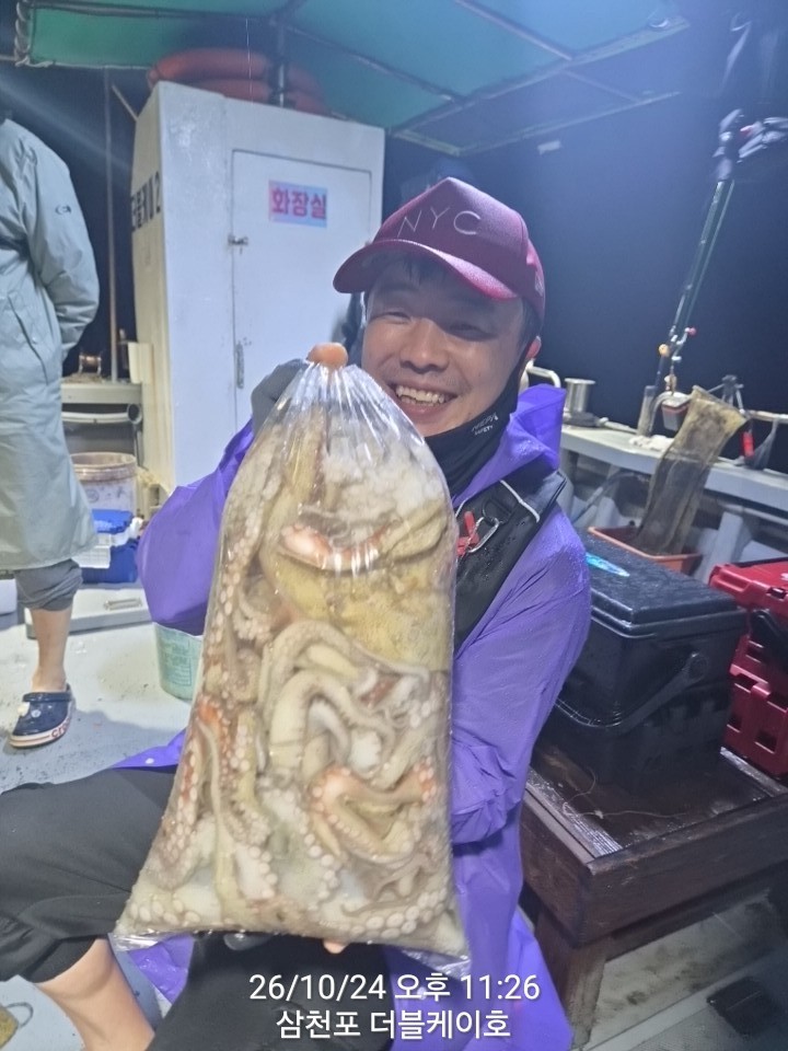 10월 26일 문어 선상낚시 조황 현장 사진 2